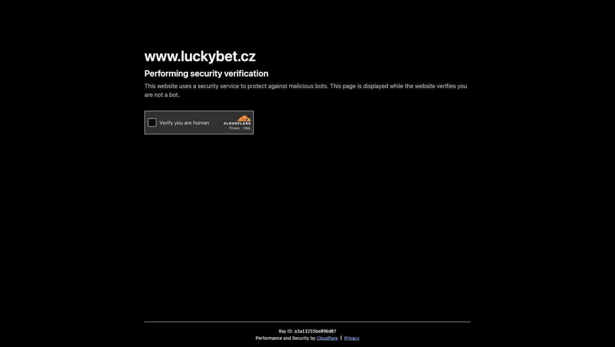 Sicherheitsprüfung vor luckybet.cz